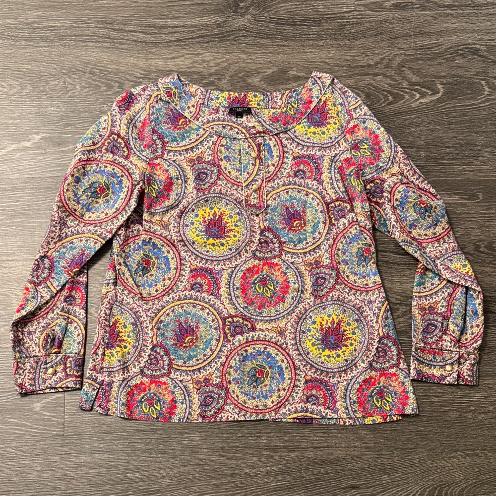 Talbots Multicolor Paisley Women's Blouse